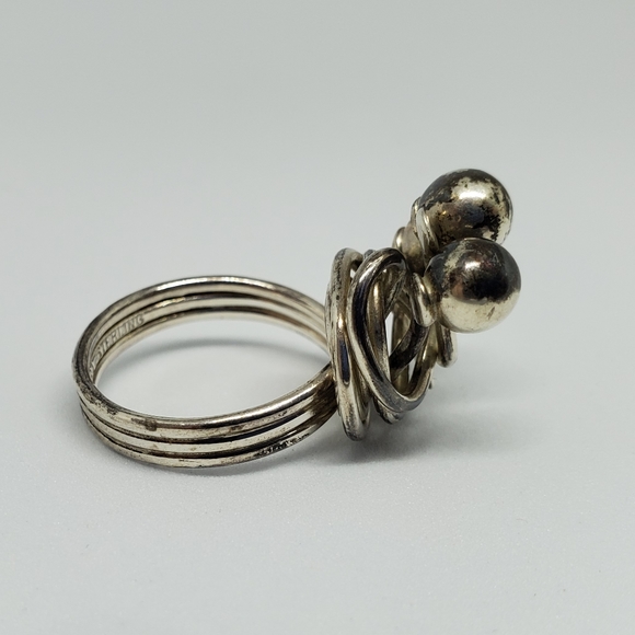 Sterling Silver Freeform Handwrought Ring - Picture 8 of 8